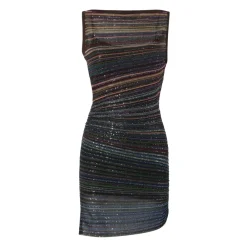 DAMES Missoni Jurken^Mouwtjesloze Jurk met Pailletten