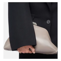 DAMES The Attico Clutches^Mud Nappa Leren Schoudertas
