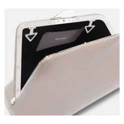 DAMES The Attico Clutches^Mud Nappa Leren Schoudertas