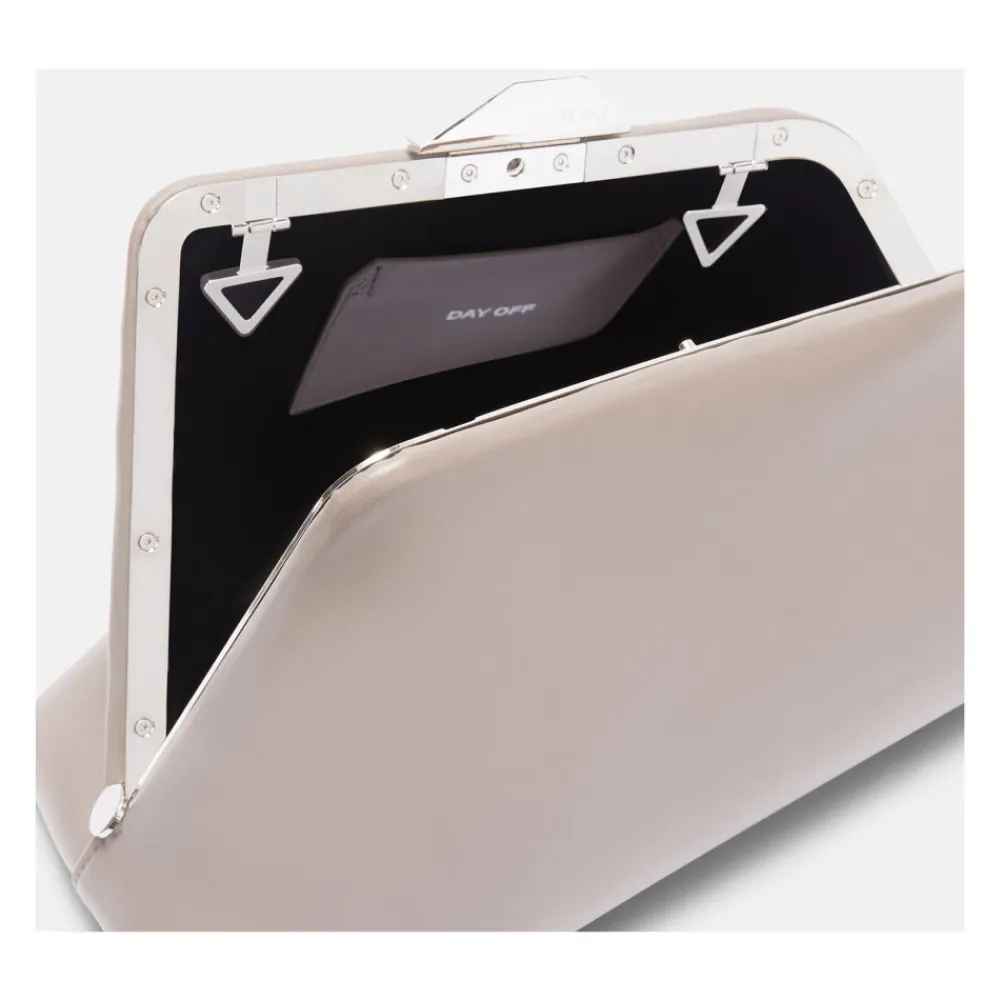 DAMES The Attico Clutches^Mud Nappa Leren Schoudertas
