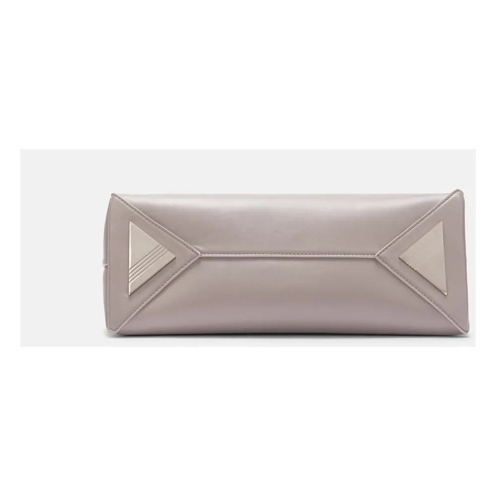 DAMES The Attico Clutches^Mud Nappa Leren Schoudertas