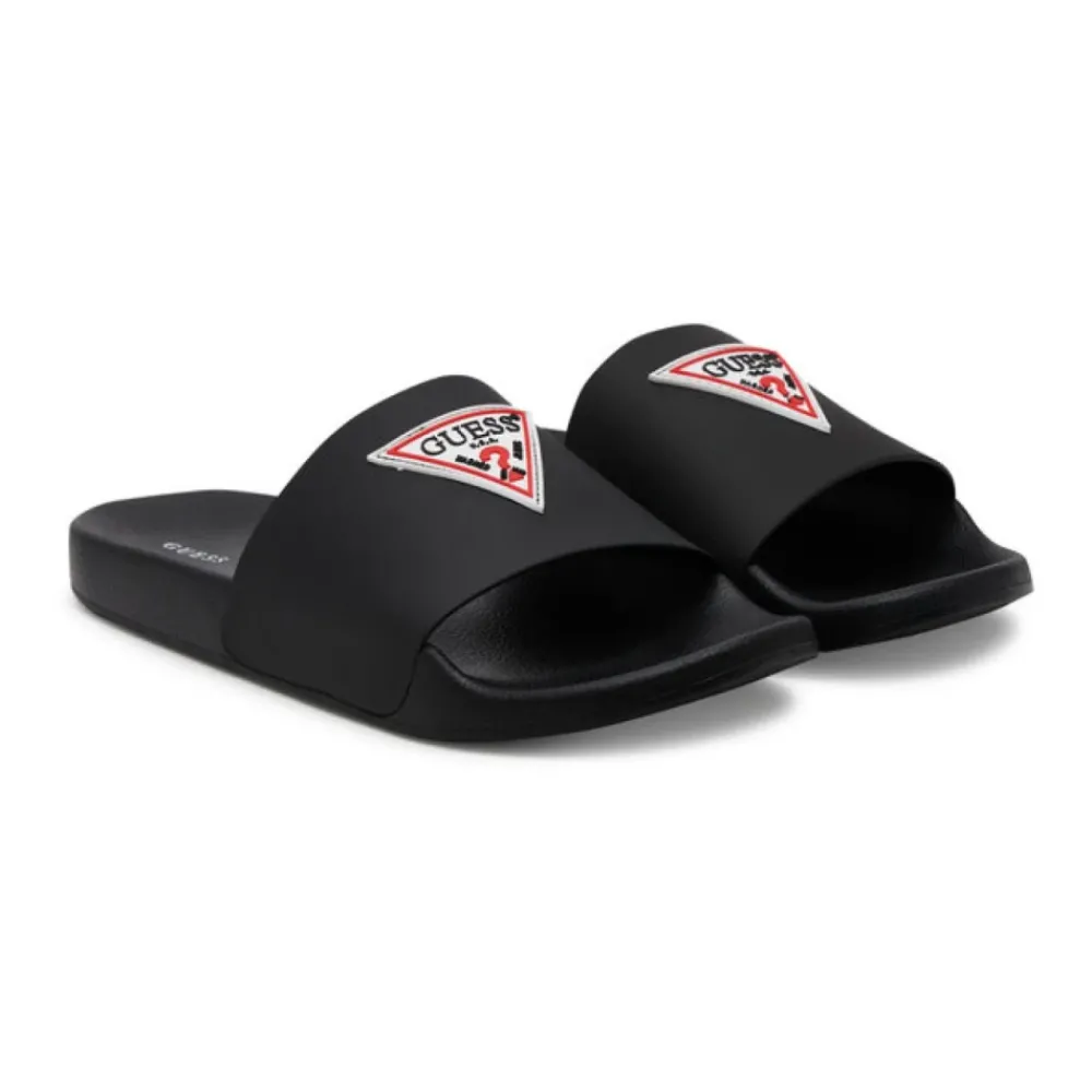 Heren Guess Mule PVC Logo Slippers
