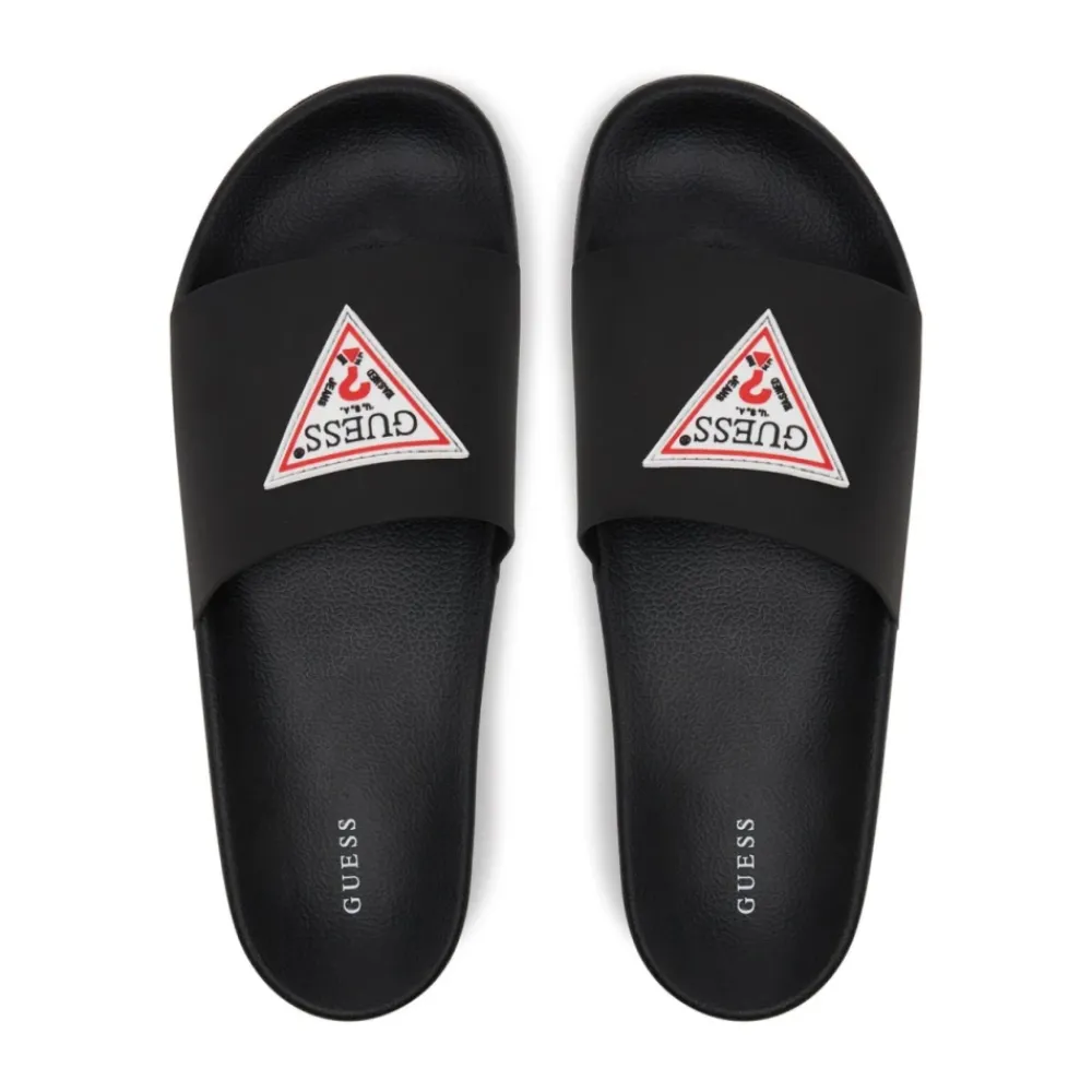 Heren Guess Mule PVC Logo Slippers