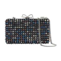 DAMES Self Portrait Clutches^Multi Crystal Embellished Clutch Bag
