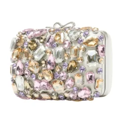 DAMES Self Portrait Multi Crystal Embellished Clutch Bag