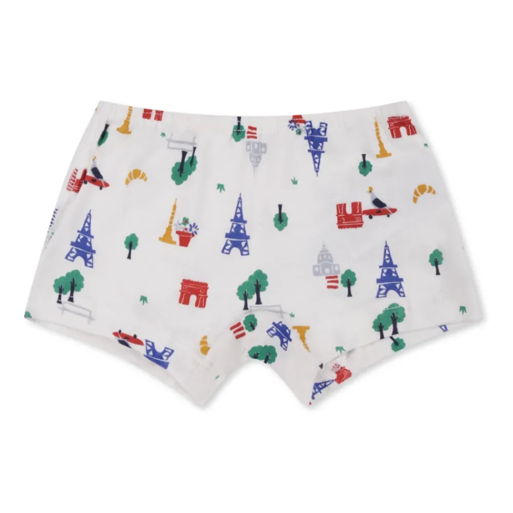Petit Bateau Ondergoed & Sokken^Multicolor katoenen boxerset