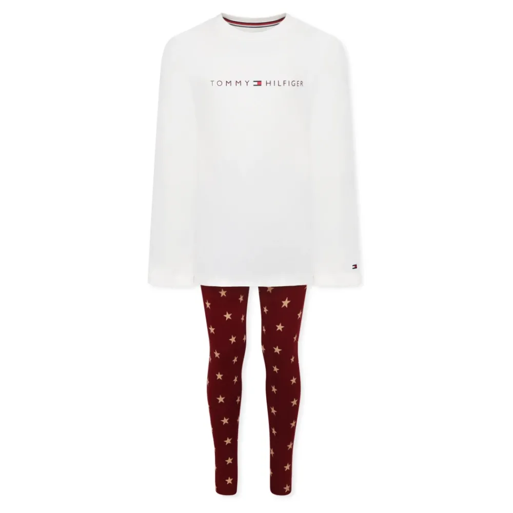 Tommy Hilfiger Nachtkleding^Multicolor Pyjama met Logo en Sterren