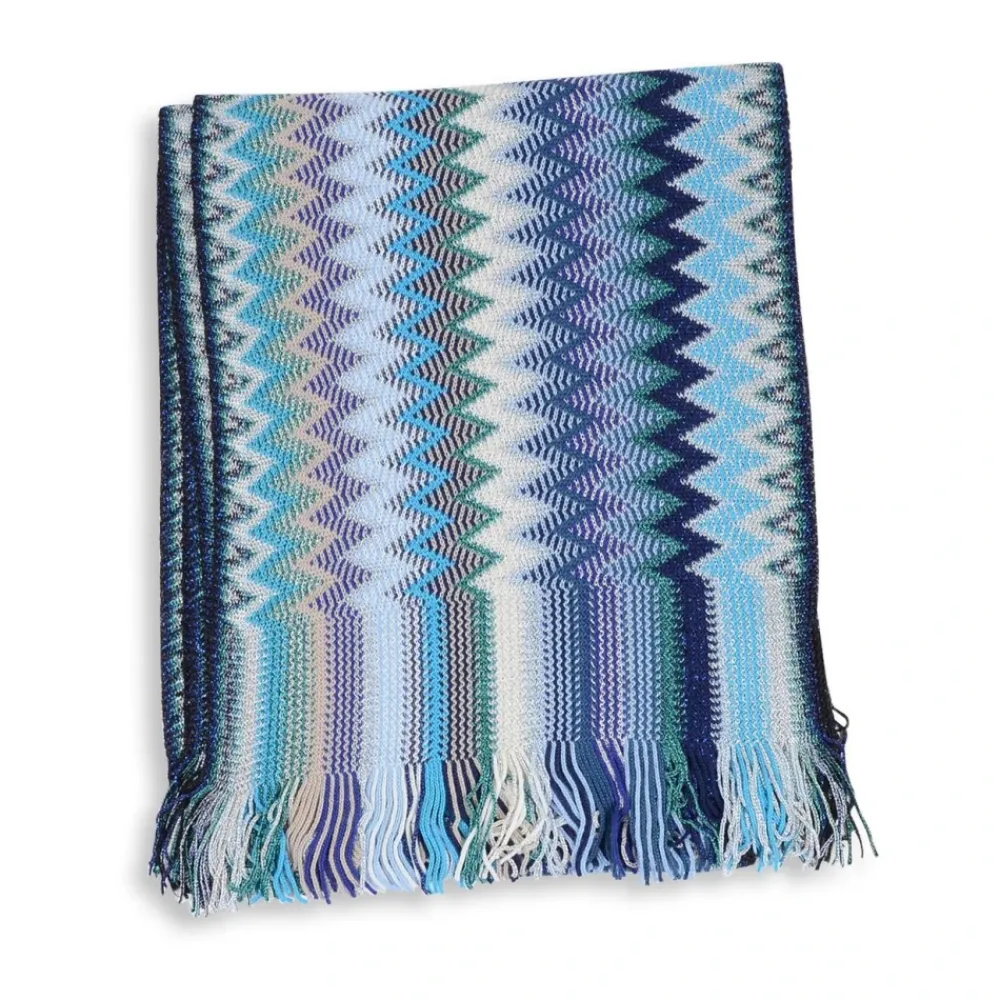 DAMES Missoni Sjaals^Multicolor Zigzag Gebreide Sjaal