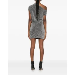 DAMES IRO Nalone One-Shoulder Mini Jurk