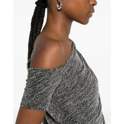 DAMES IRO Nalone One-Shoulder Mini Jurk