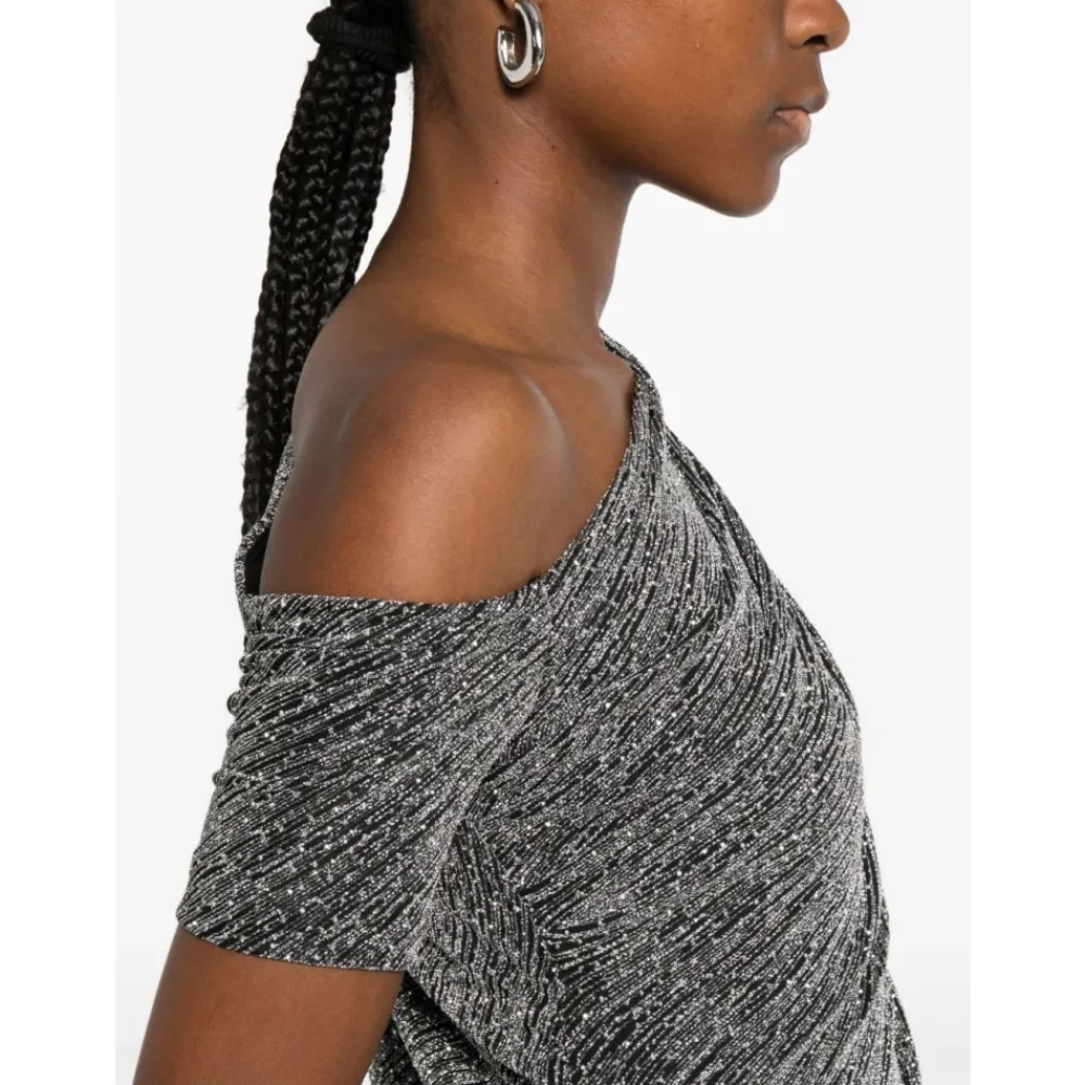 DAMES IRO Nalone One-Shoulder Mini Jurk