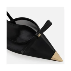 DAMES Elisabetta Franchi Nappa leer en mesh slingback