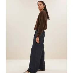 DAMES By-Bar Truien & Vesten^Natuurlijke Cleo Cardigan Vest