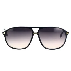 Heren Tom Ford Zonnebrillen^Navigator zonnebril met grijze lenzen