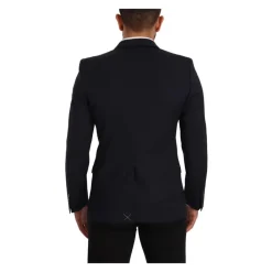 Heren Dolce & Gabbana Navy e Twee-Knoop Blazer