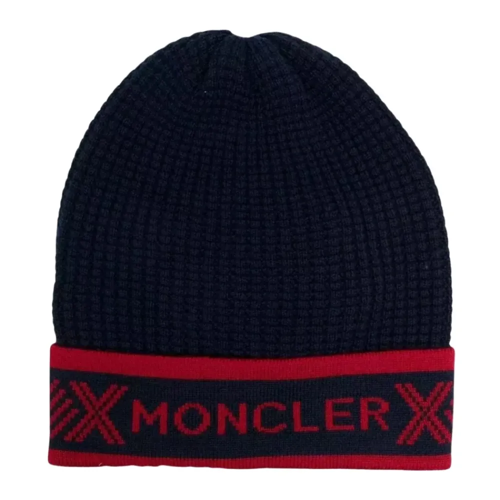 Moncler Navy e Wollen Beanie Muts