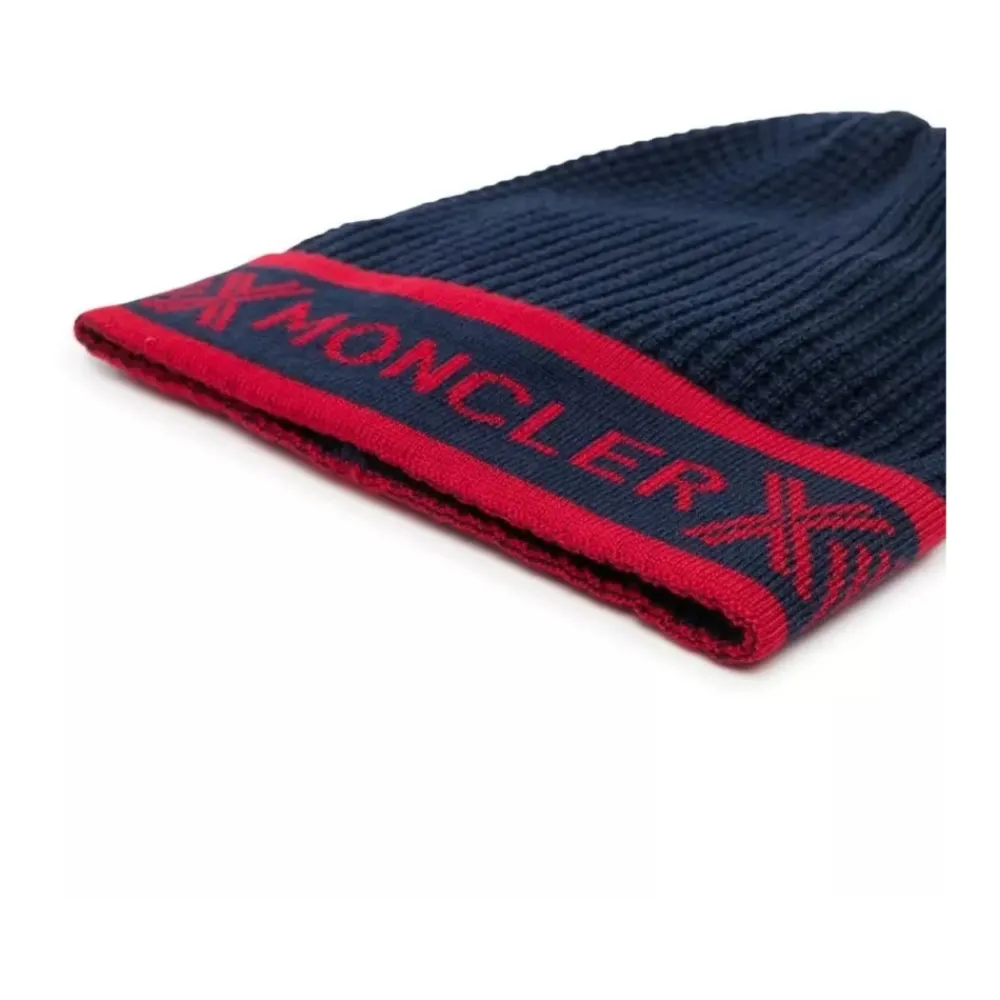 Moncler Navy e Wollen Beanie Muts