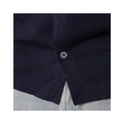 Heren Gran Sasso Overhemden^Navy Blue Lange Mouwen Shirt