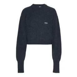 DAMES ROTATE Birger Christensen Truien & Vesten^Navy Blue Ribbed Sweater Vrouwen