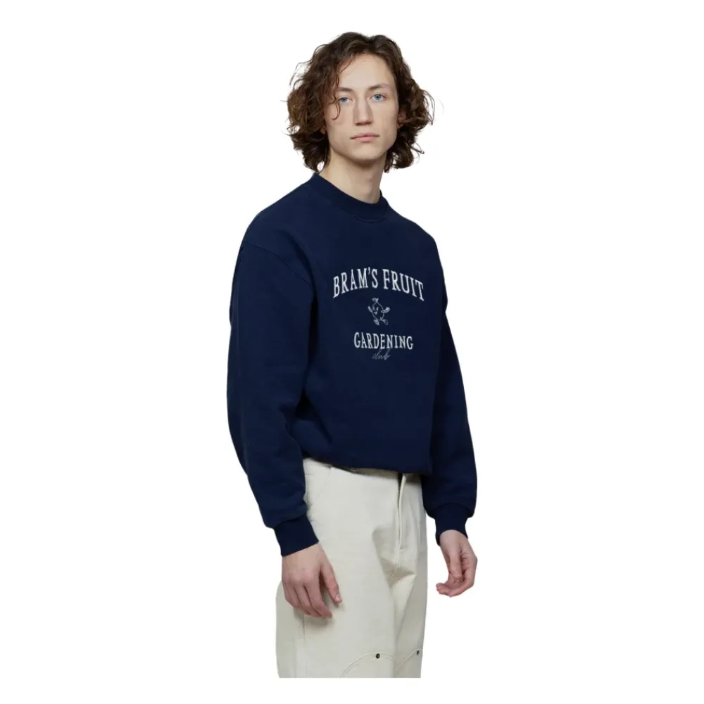 Heren Bram's Fruit Truien & Vesten^Navy Crewneck Gardening Club