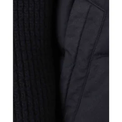 Heren Stone Island Navy Gewatteerde Hoodiejas Ghost