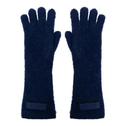 DAMES Jacquemus Navy Logo Wolhandschoenen