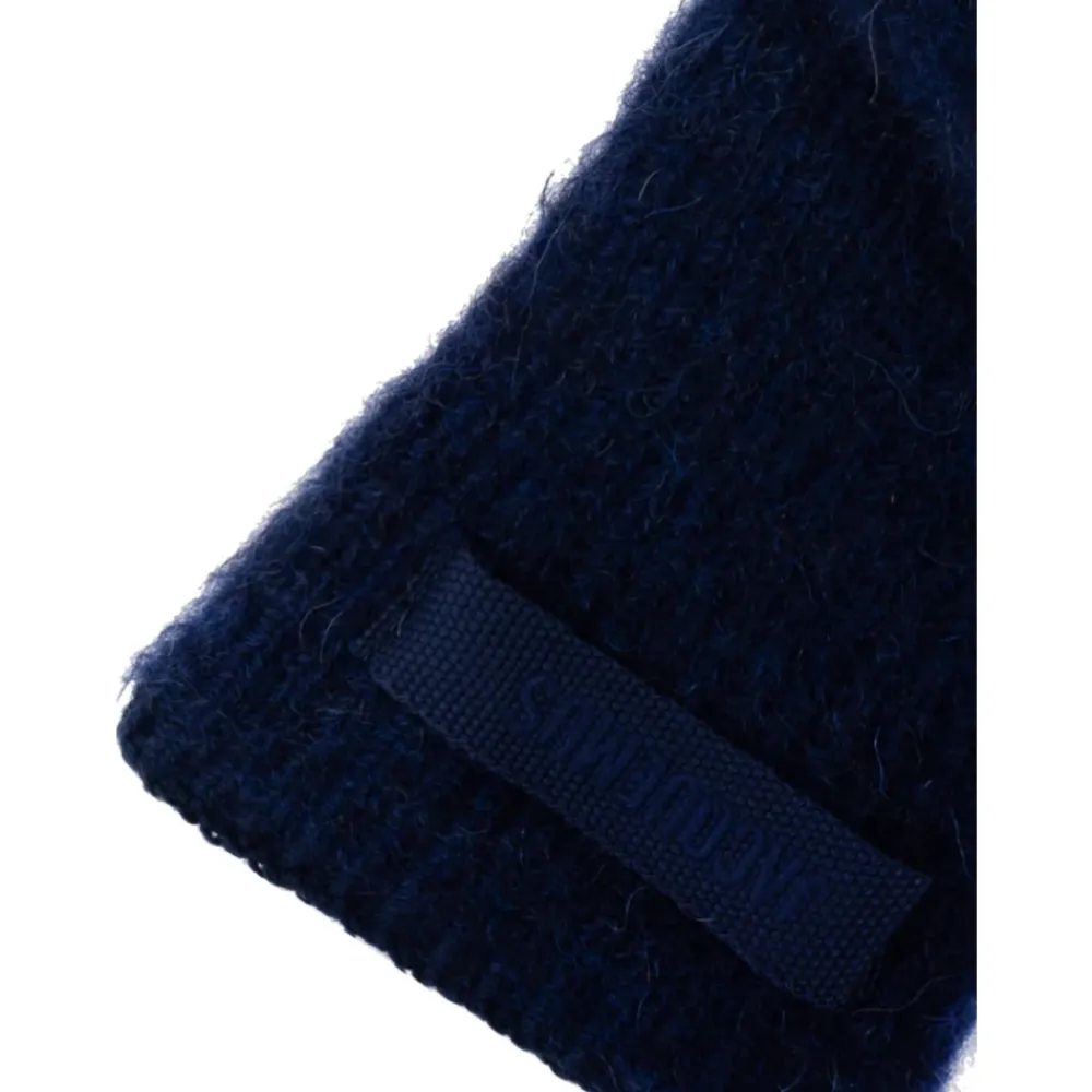 DAMES Jacquemus Navy Logo Wolhandschoenen