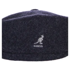 Heren Kangol Hoeden^Navy Marl Wol Flat Cap Hoed