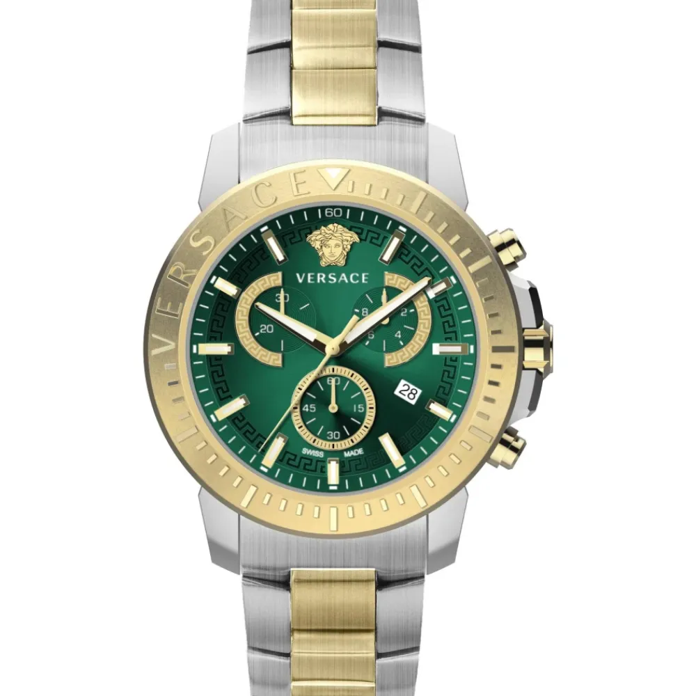 Heren Versace Nieuwe Chrono Chronograaf Urban Sport Horloge