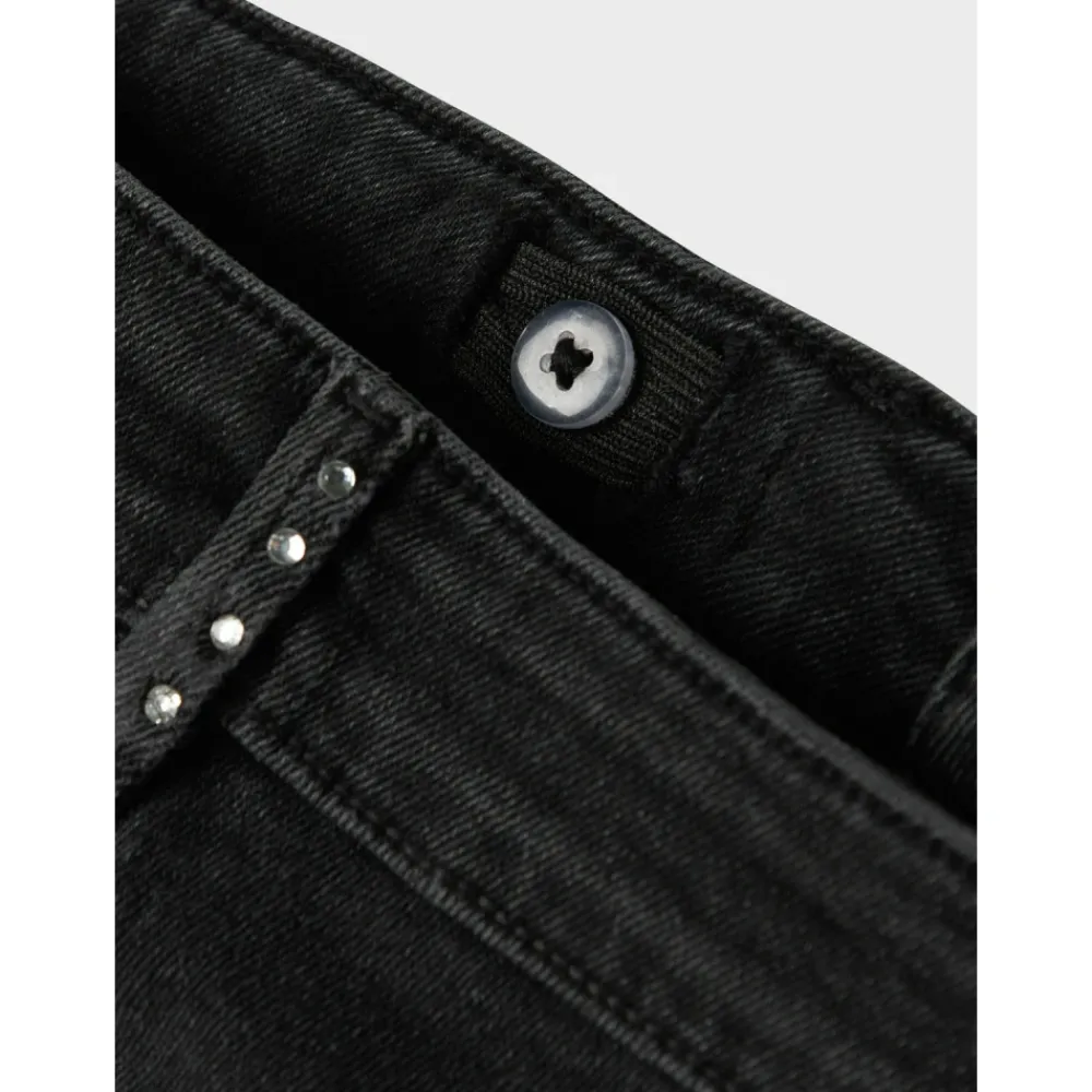 name it Broeken & Jeans^NKFROSE Wide Rhinestone Jeans 8810-