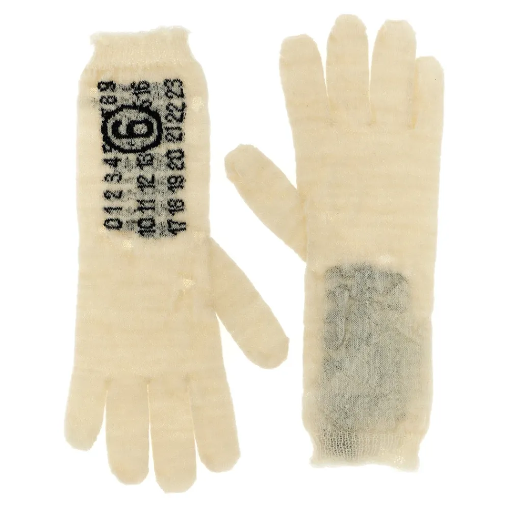 DAMES MM6 Maison Margiela Handschoenen^Numeric Signature Gloves