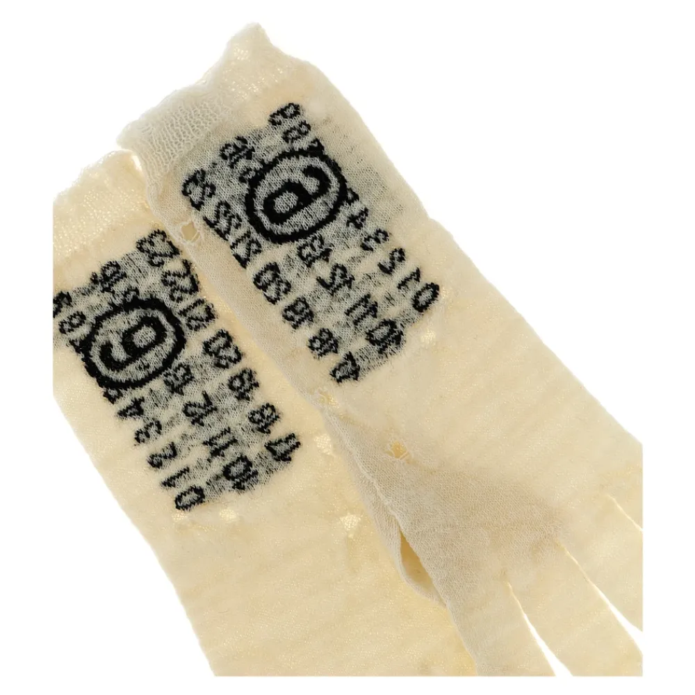 DAMES MM6 Maison Margiela Handschoenen^Numeric Signature Gloves