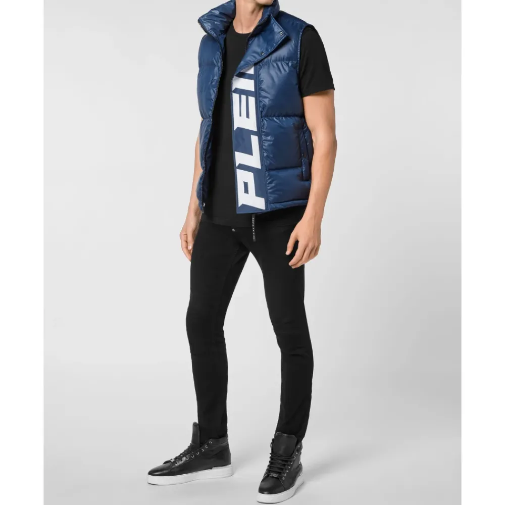 Heren Philipp Plein Jassen^Nylon Down Jacket Vest