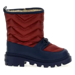 Gucci Nylon Faux Fur Gevoerde Bootie