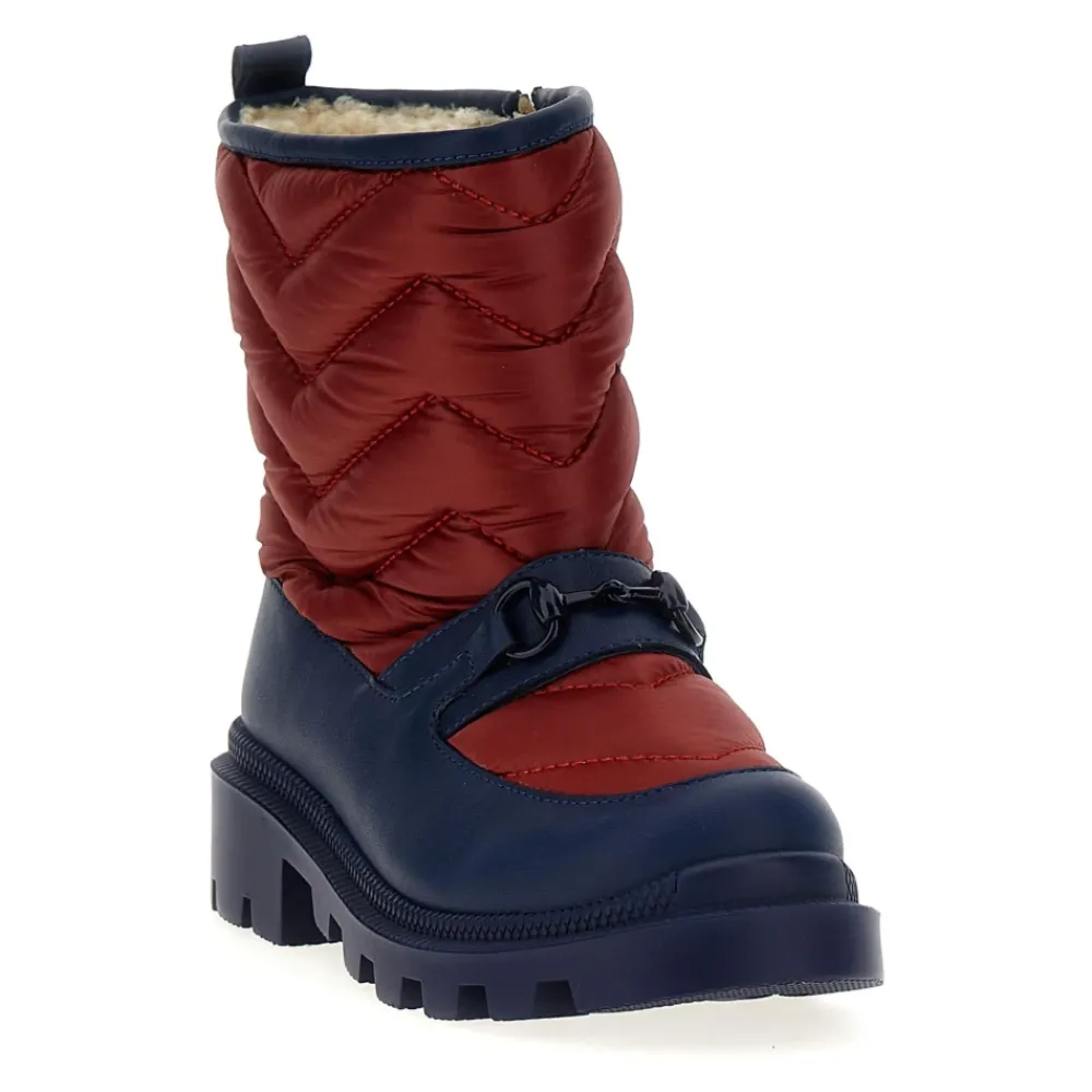 Gucci Nylon Faux Fur Gevoerde Bootie