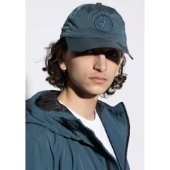 Heren Stone Island Nylon Metal Baseball Cap