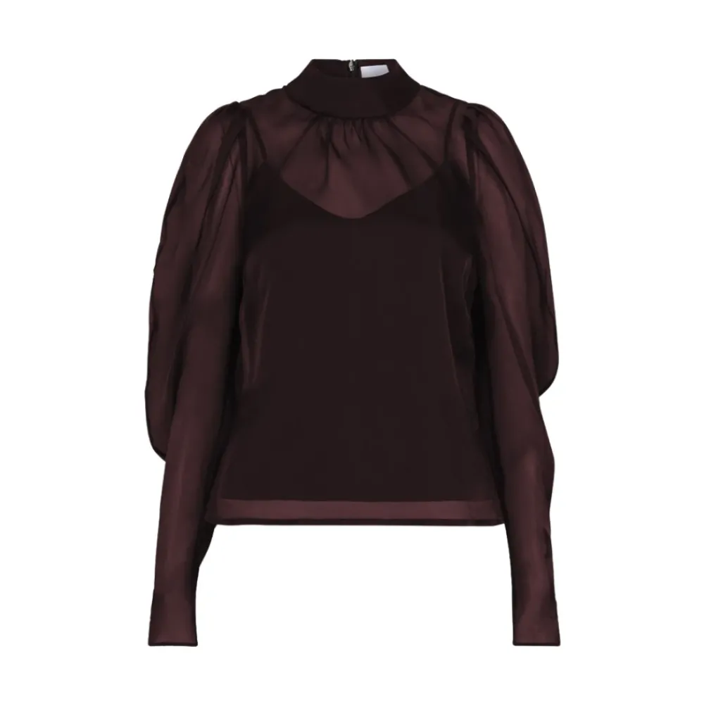 DAMES Dante 6 Blouses^Ocean Puffy Sleeve Top