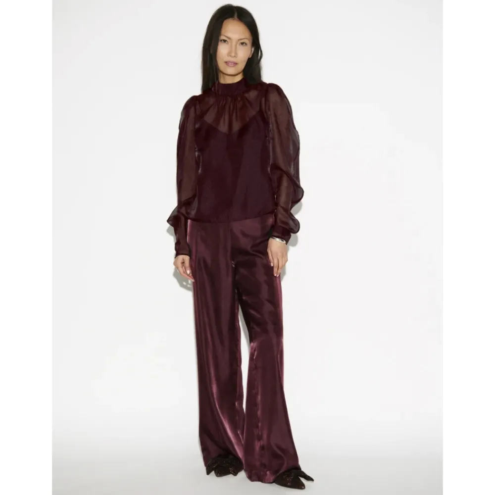 DAMES Dante 6 Blouses^Ocean Puffy Sleeve Top