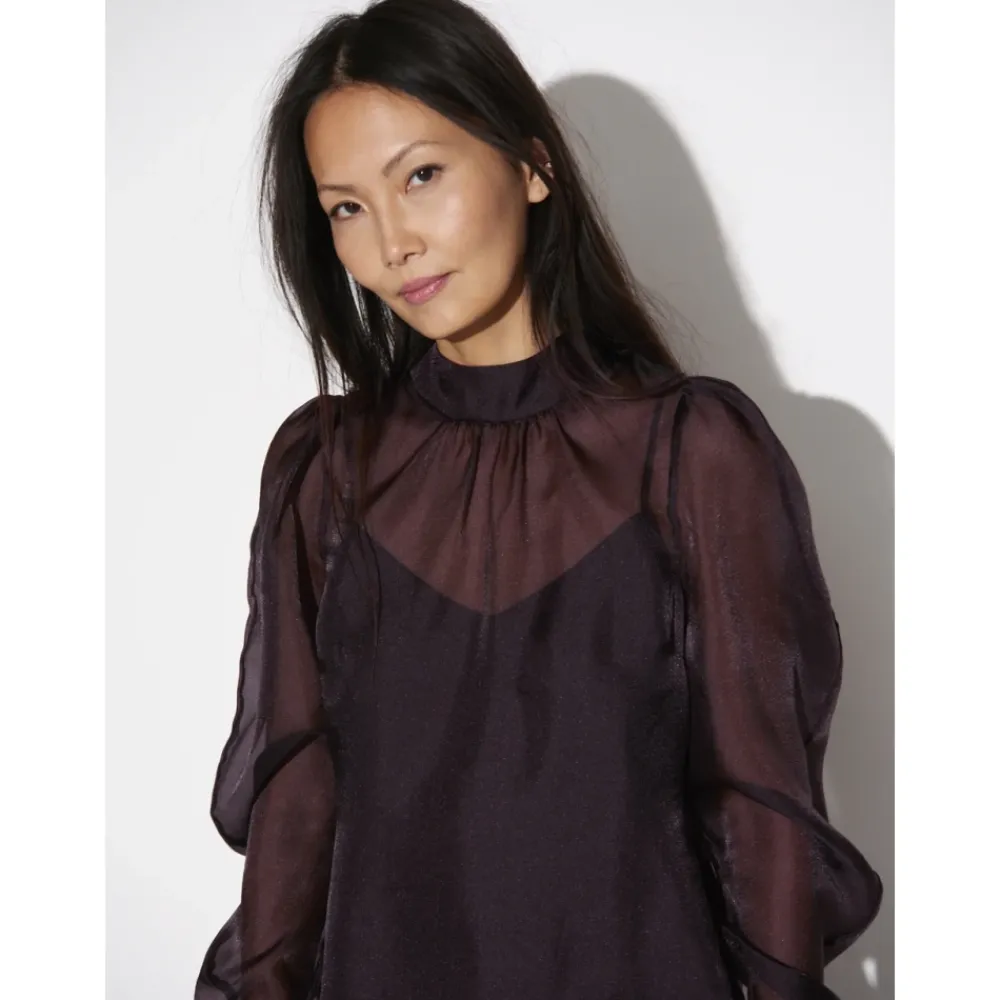 DAMES Dante 6 Blouses^Ocean Puffy Sleeve Top