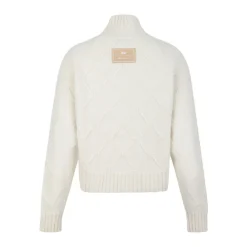 DAMES Elisabetta Franchi Truien & Vesten^Off White High Neck Sweater