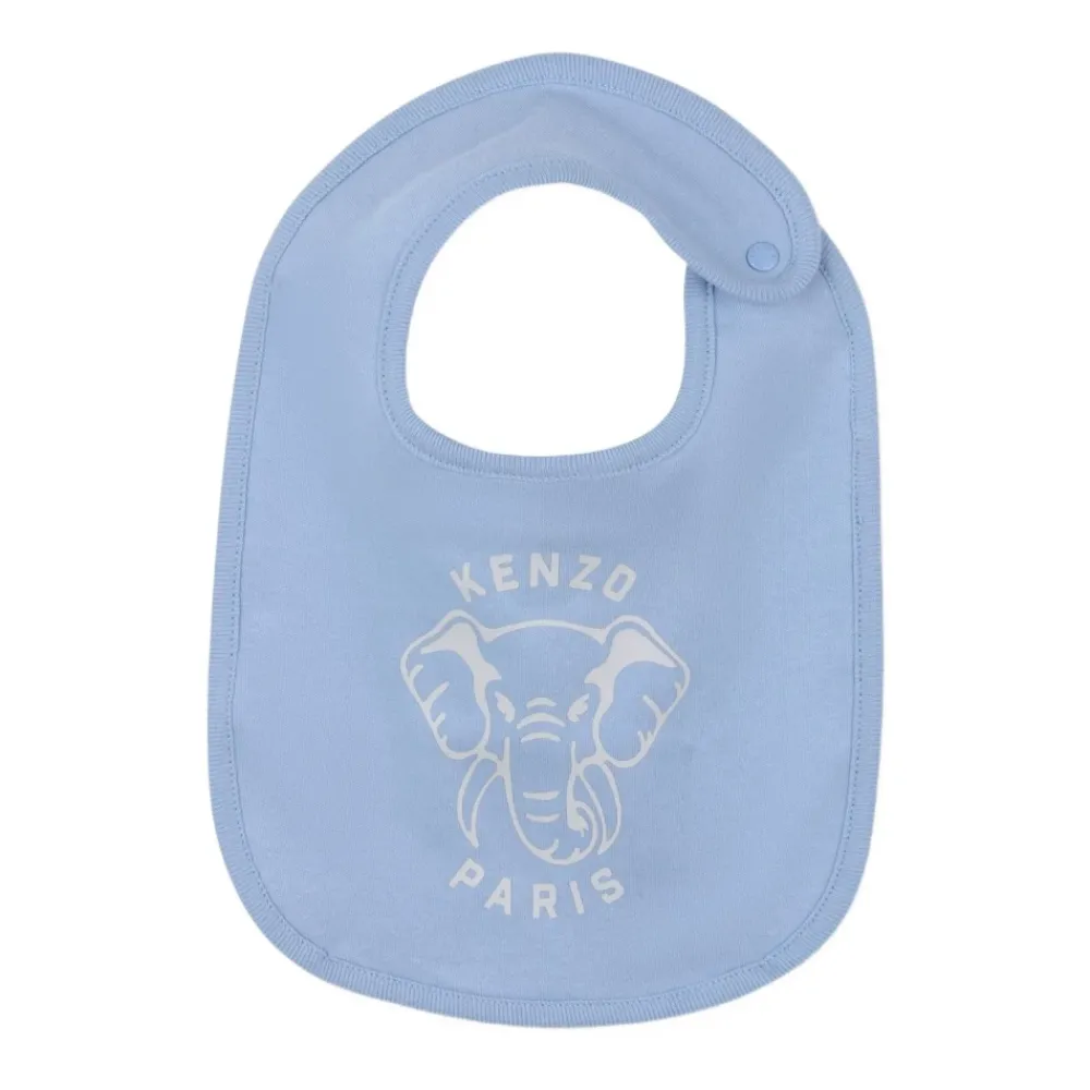 Kenzo Bodysuits & Sets^Olifantprint Beanie en Slabbetje Set