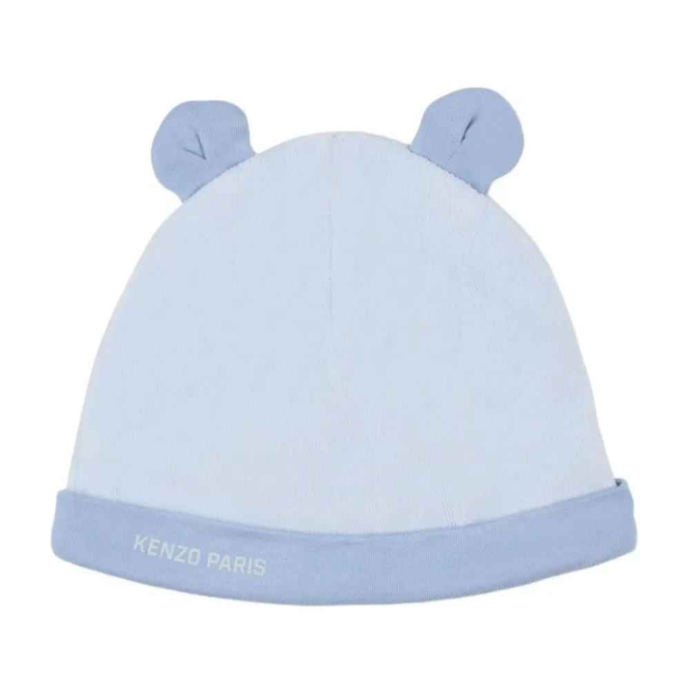 Kenzo Bodysuits & Sets^Olifantprint Beanie en Slabbetje Set