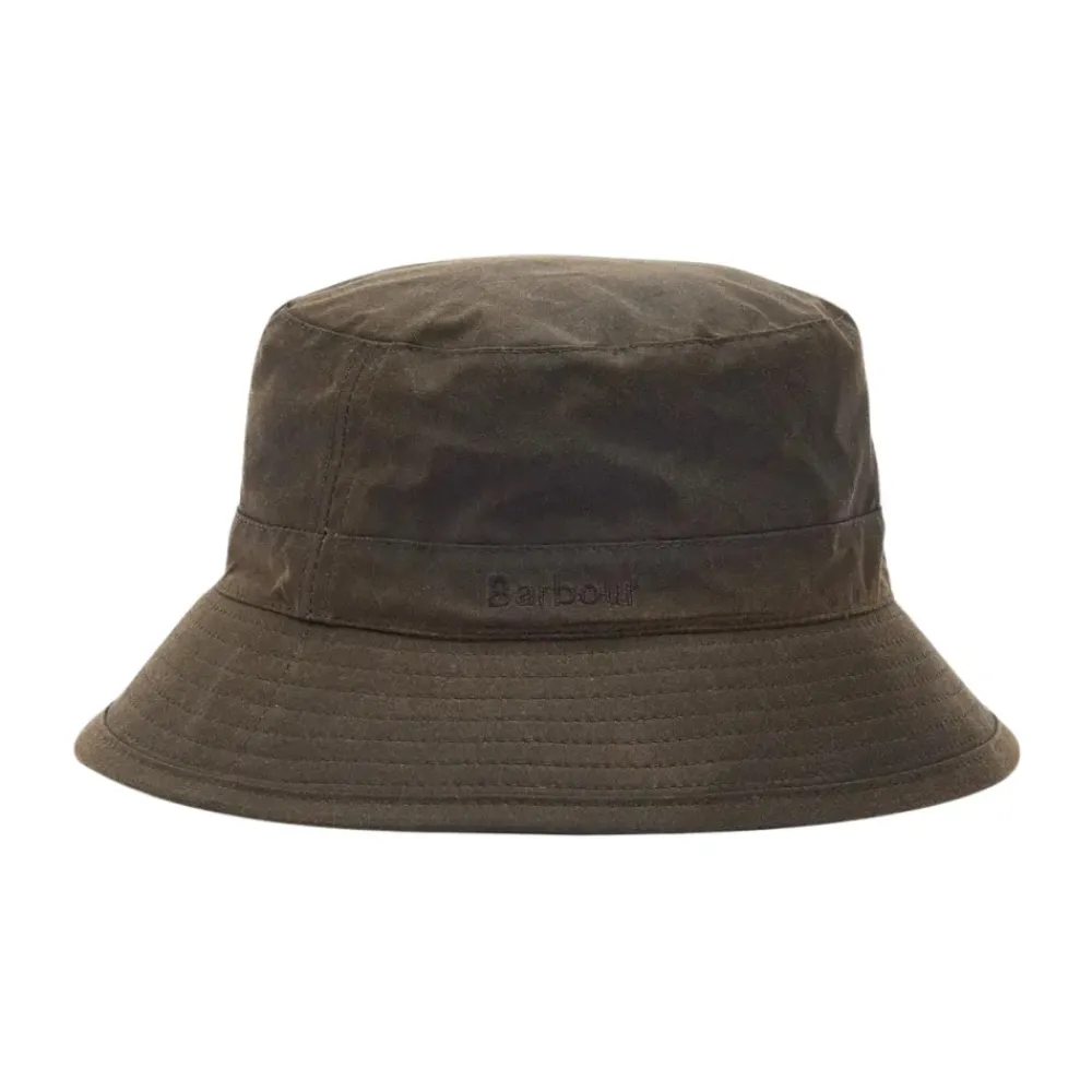 DAMES Barbour Olijf Wax Bucket Hat