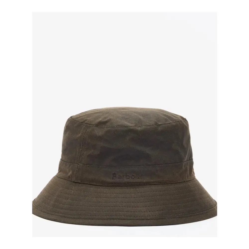 DAMES Barbour Olijf Wax Bucket Hat