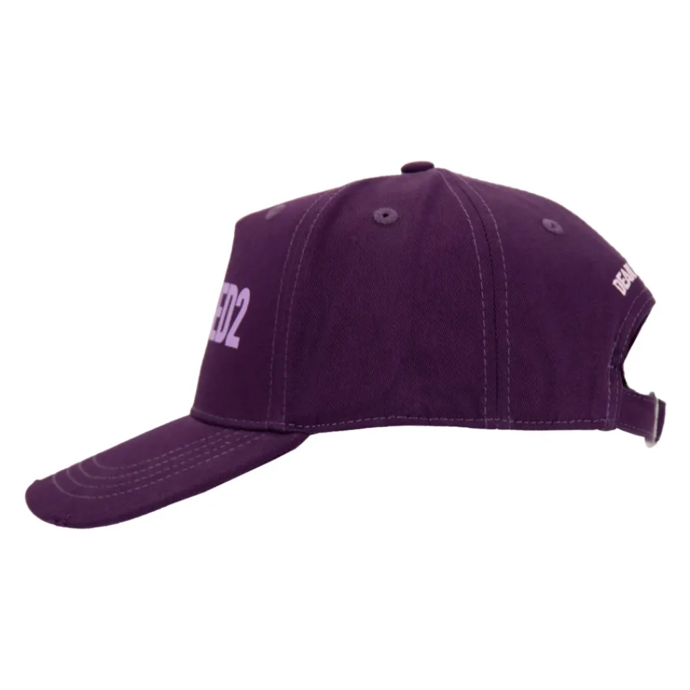 Heren Dsquared2 Petten^Omgekeerd Logo Katoenen Baseballpet