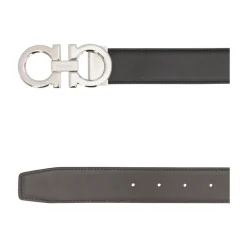 Heren Ferragamo Omkeerbare en verstelbare Gancini riem