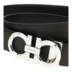 Heren Ferragamo Omkeerbare en verstelbare Gancini riem