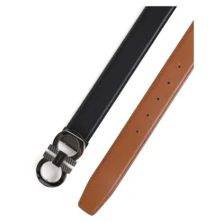 Heren Ferragamo Omkeerbare Gancini leren riem