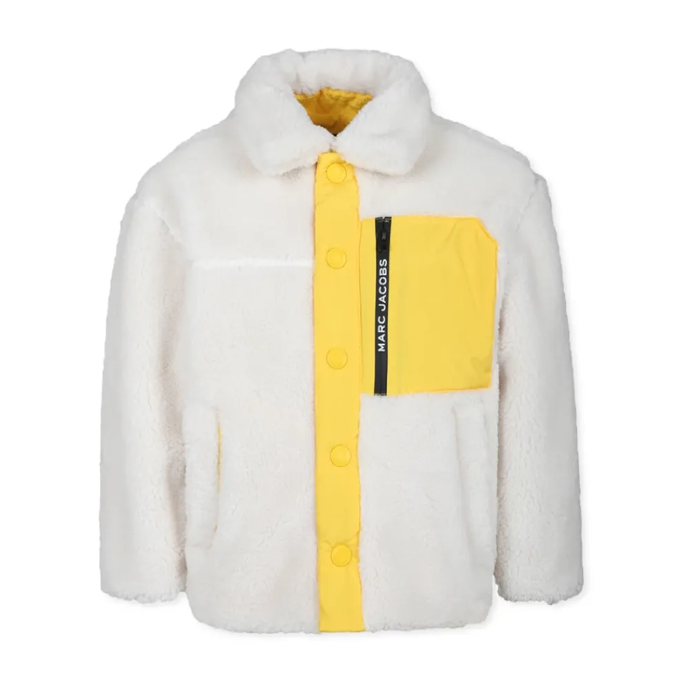 Little Marc Jacobs Jassen^Omkeerbare Ivoor Nepbont Jas