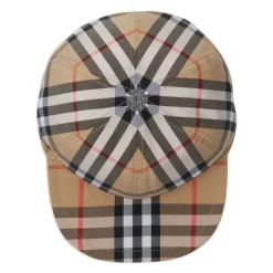 Burberry Omkeerbare Katoenen Hoed met Ruitpatroon